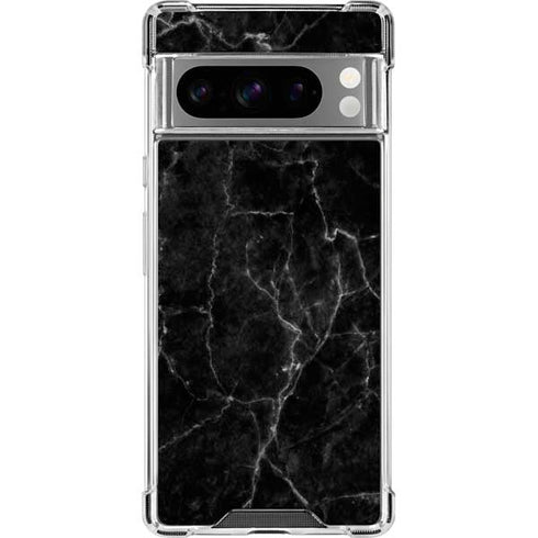 Black Marble Google Pixel 8 Pro Clear Case
